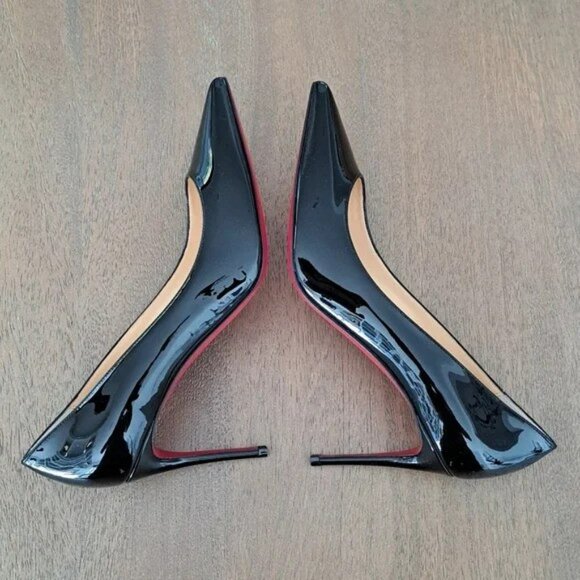 Christian Louboutin Kate Pumps - Black Patent Leather - Size: Eur 38.5 (US 8.5) - Picture 9 of 16